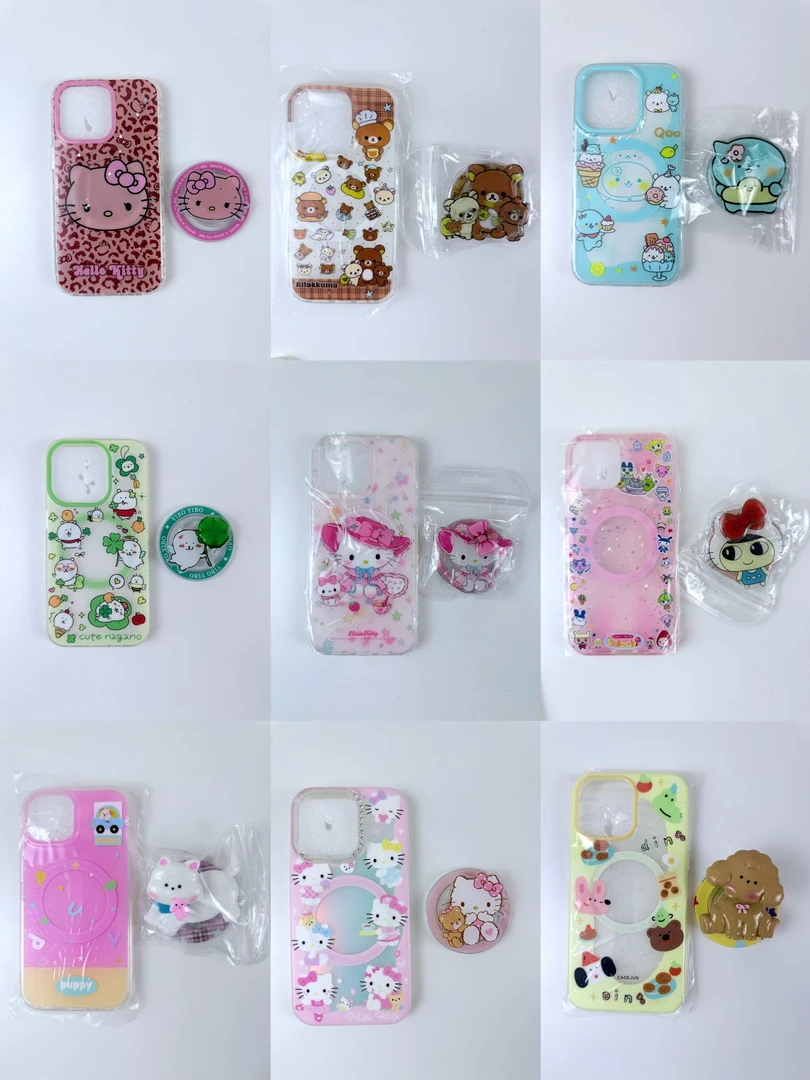 【小胖富直播专属】磁吸支架手机壳苹果系列全型号卡通kt