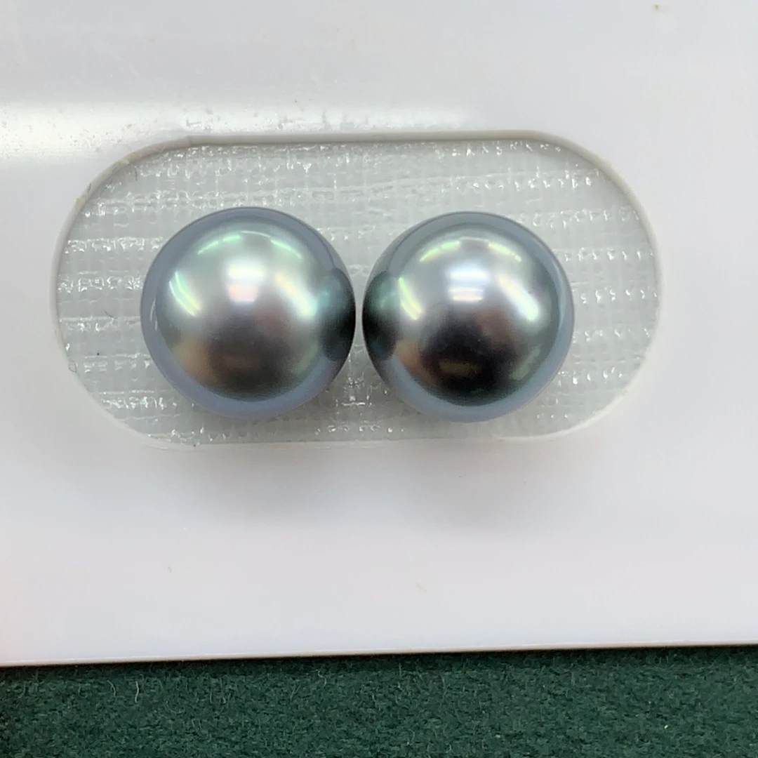 海水珍珠裸珠铂金灰9.5mm