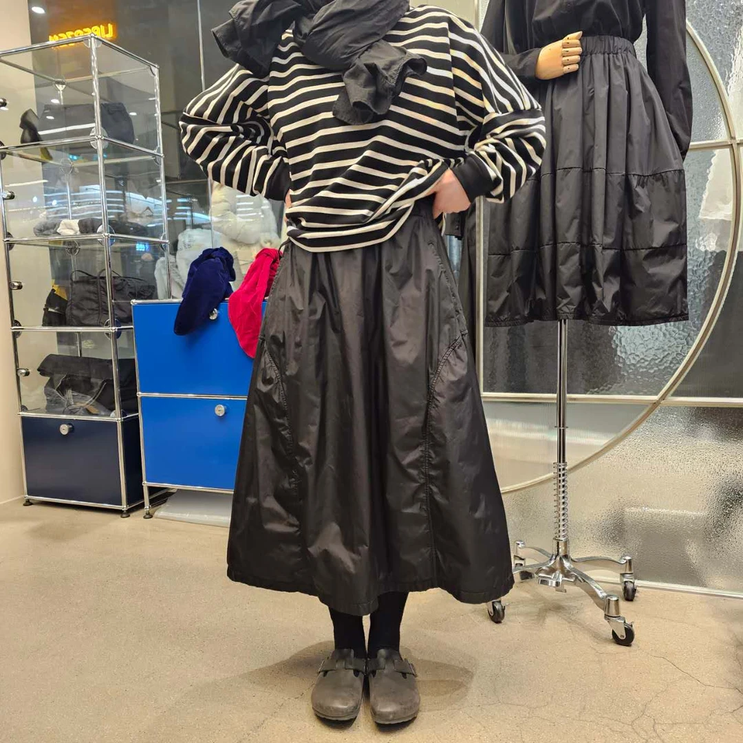 韩国正品/不支持退换/滑料/松紧半裙/0219