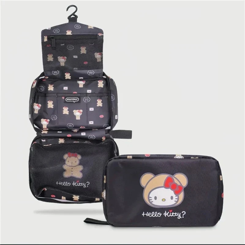 日单kitty挂式化妆包大容量便携浴室化妆收纳旅行
