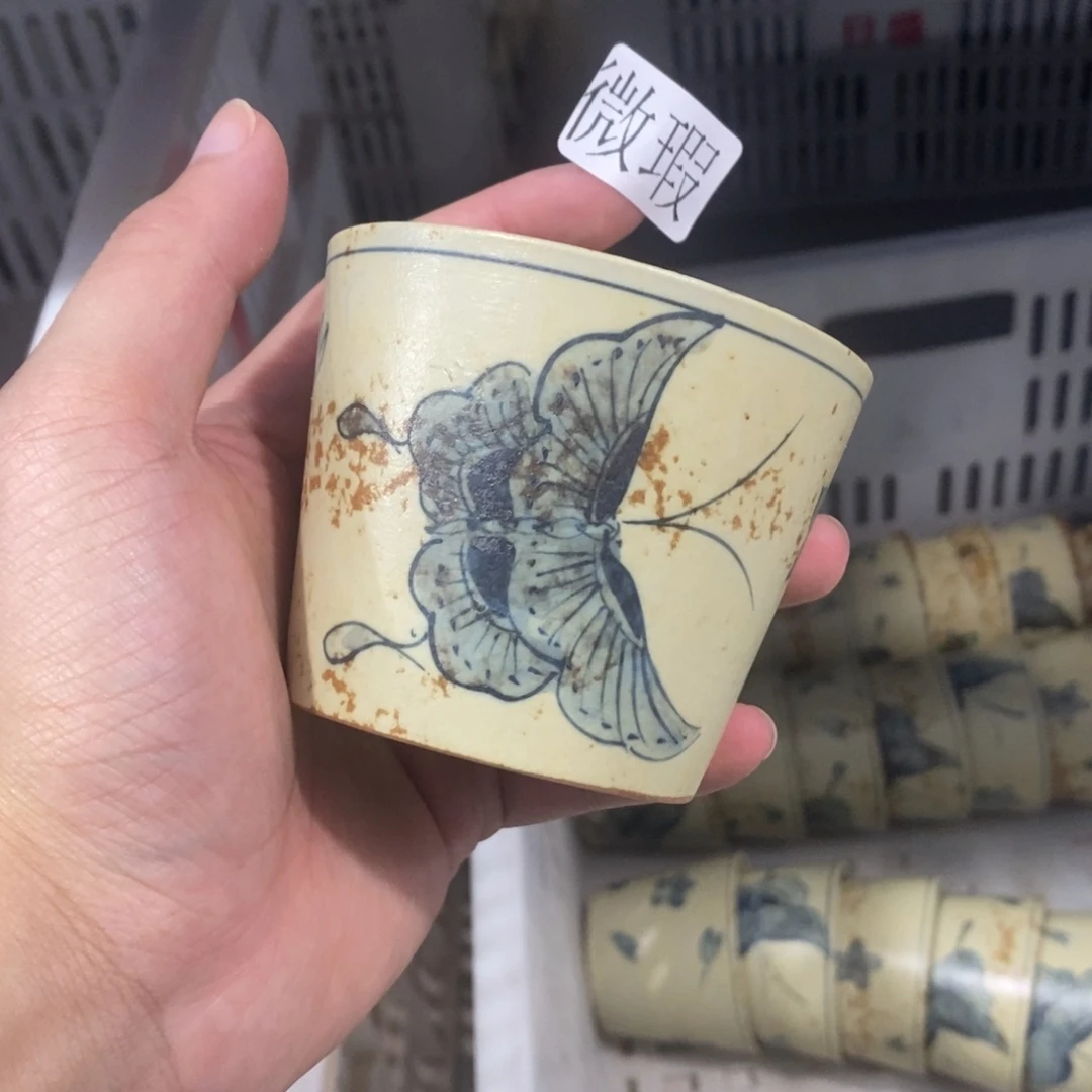 釉下彩纯手绘微瑕