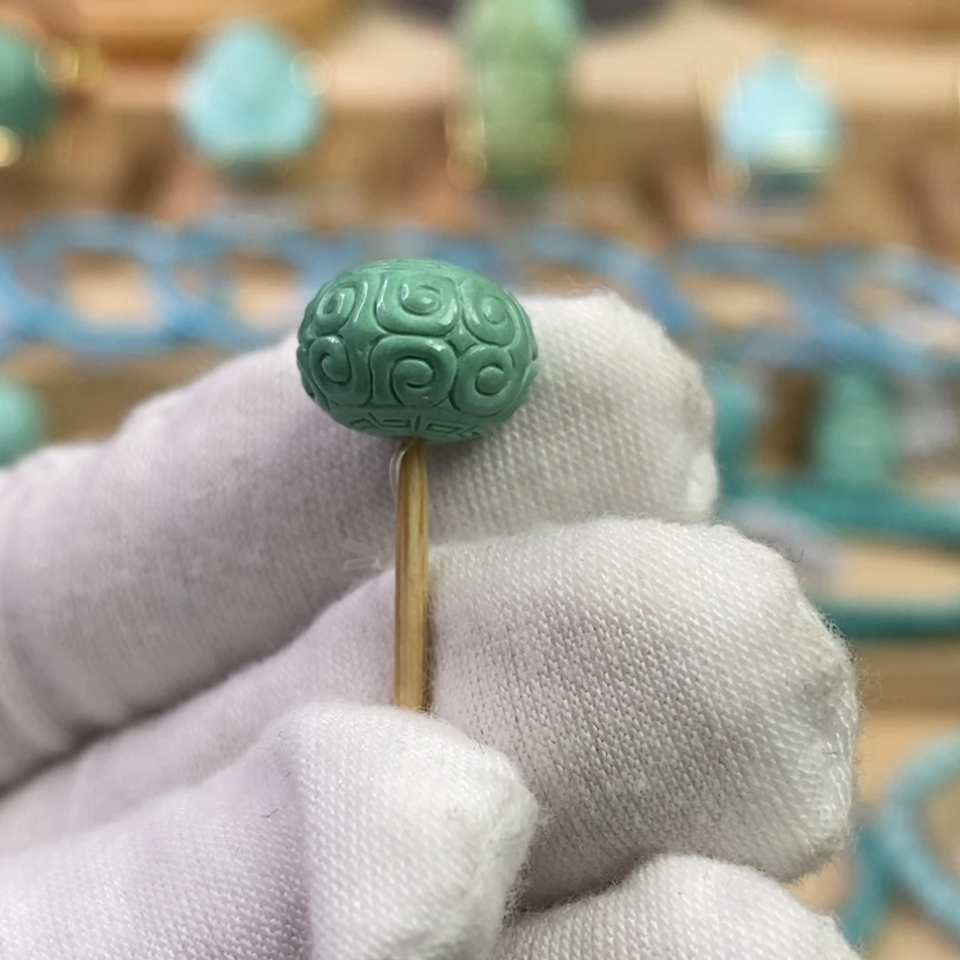 绿松石未镶嵌珠宝奇石11.5mm