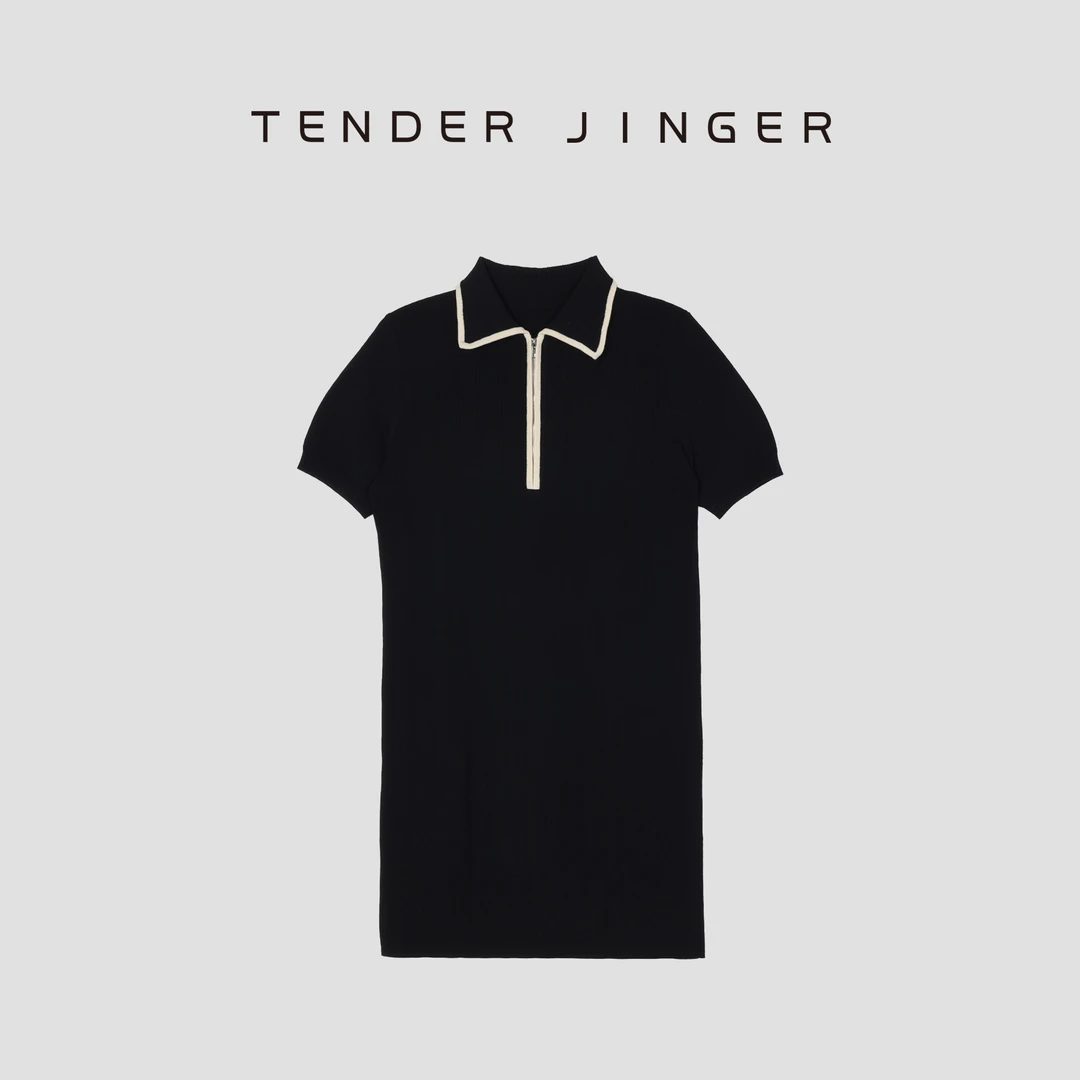 Tender Jinger【专柜】衬衫领修身连衣裙T52SCC80444