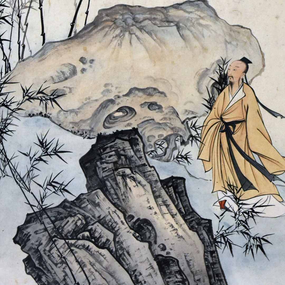 HM0243 竹林高士 65×32cm（1.9平尺）纸本立轴