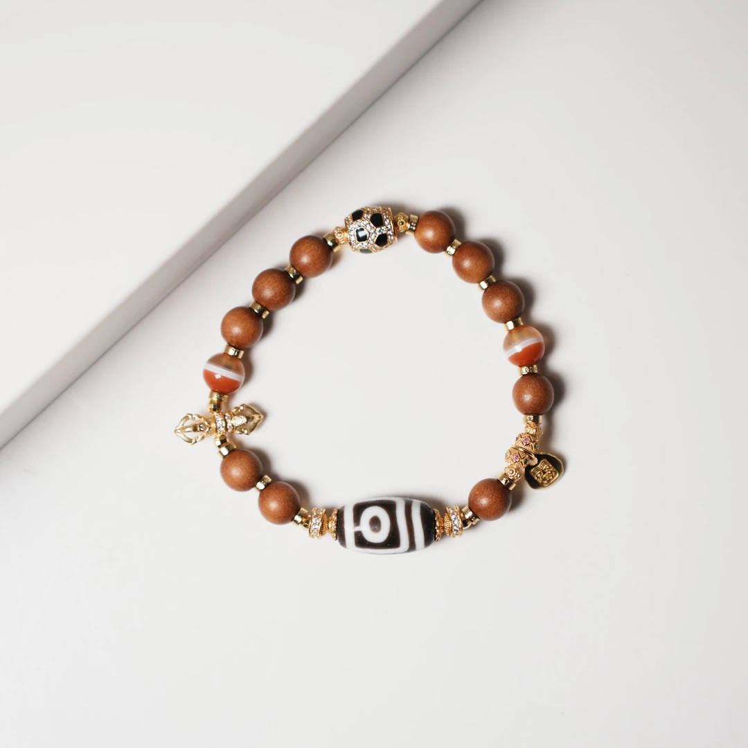 岚宫措|二眼天珠手链  L493