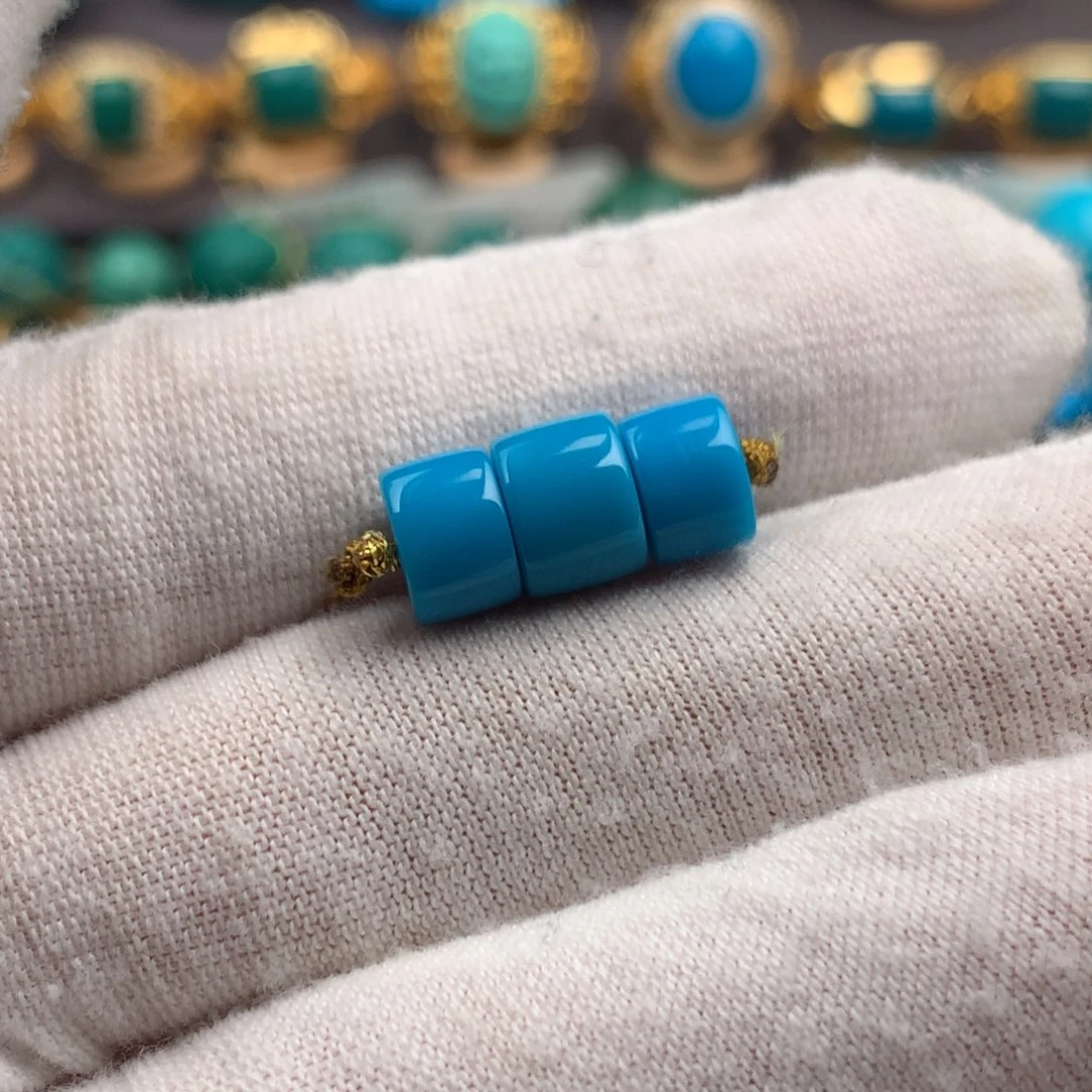 绿松石未镶嵌绿松石7mm