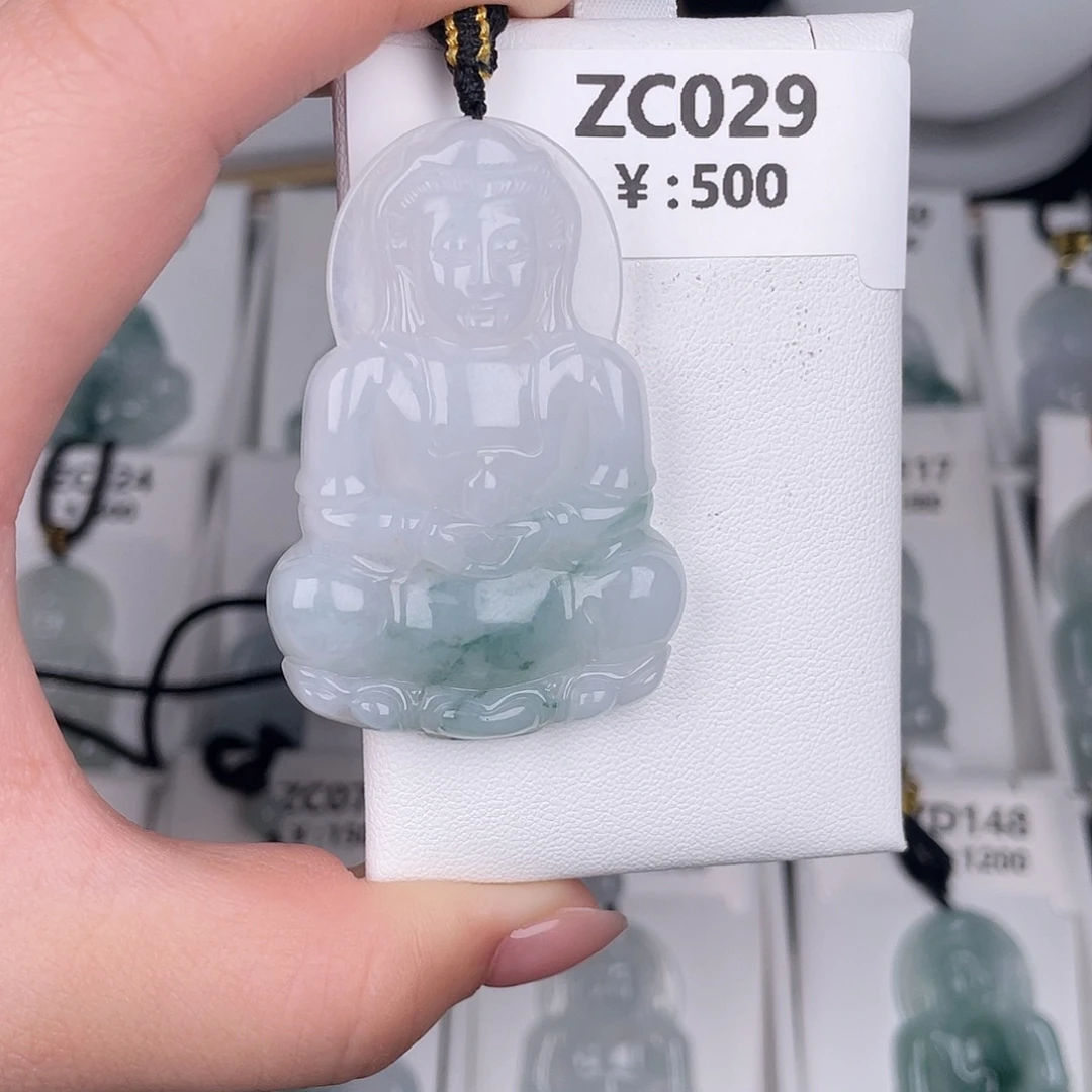 翡翠未镶嵌颈饰zc029
