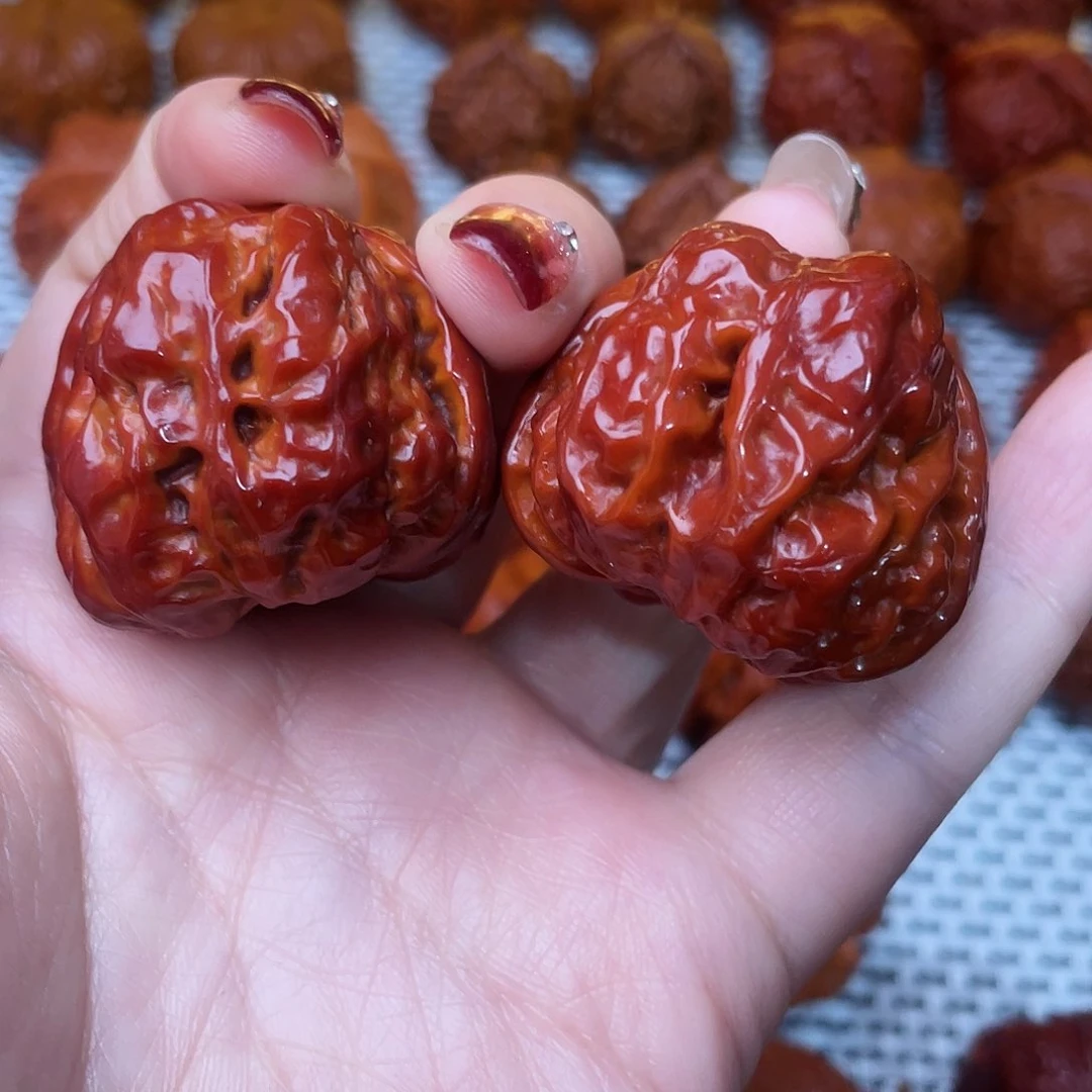 桃核吊坠文玩核桃 手把件 蛤蟆头 39