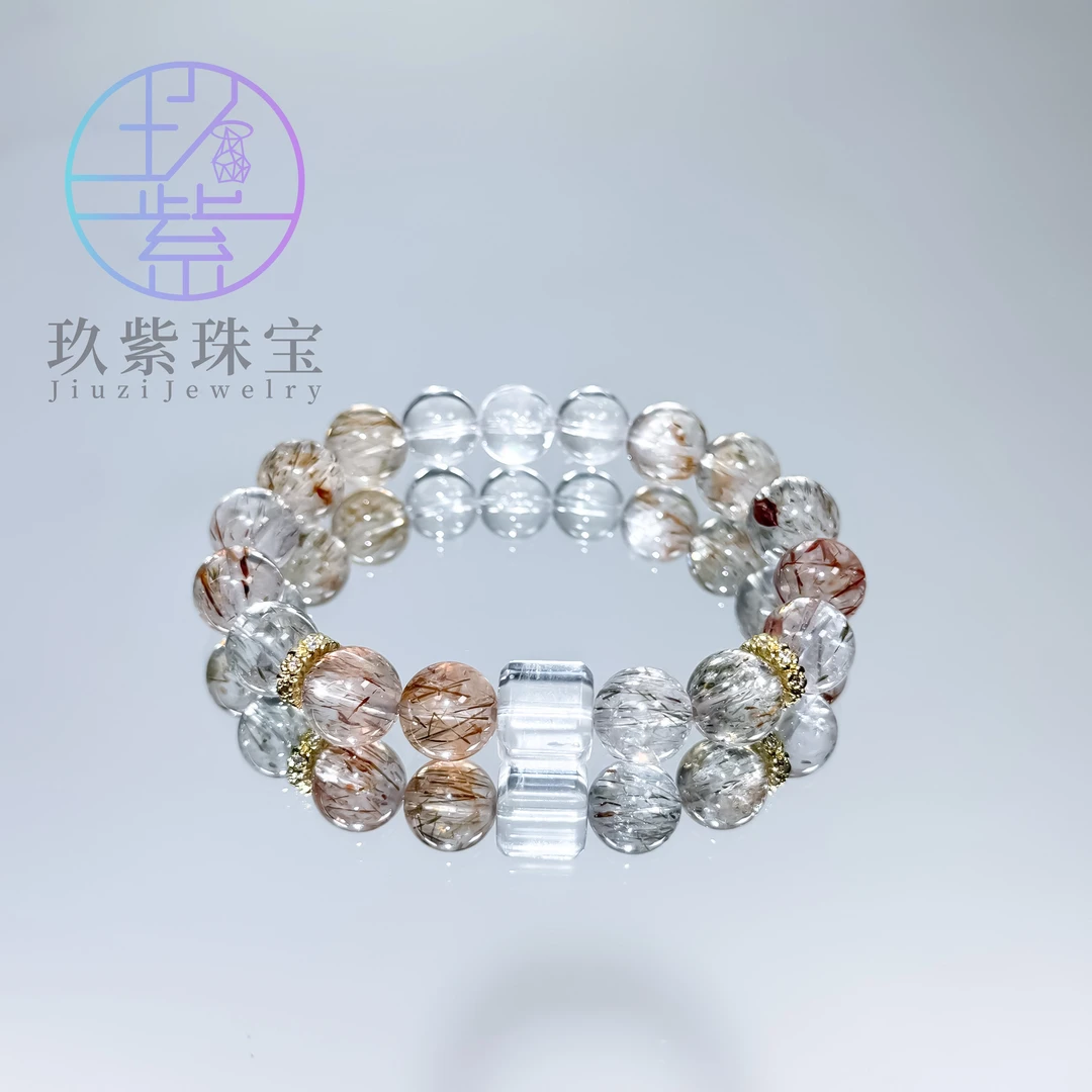 【聚财】天然黑金超七轻奢手串寓意事业成功平步青云多样性发货