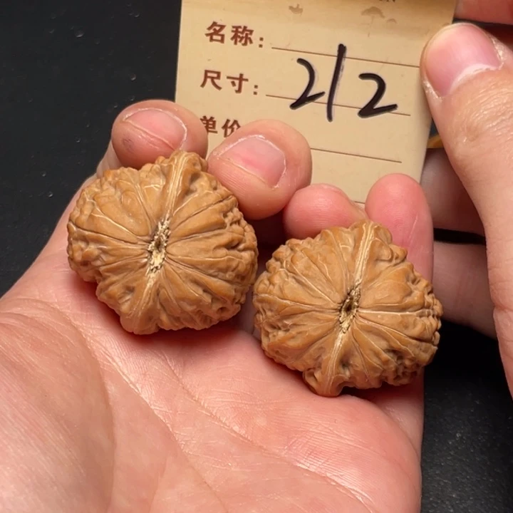 文玩核桃把件铁锤34尺全品白茬212