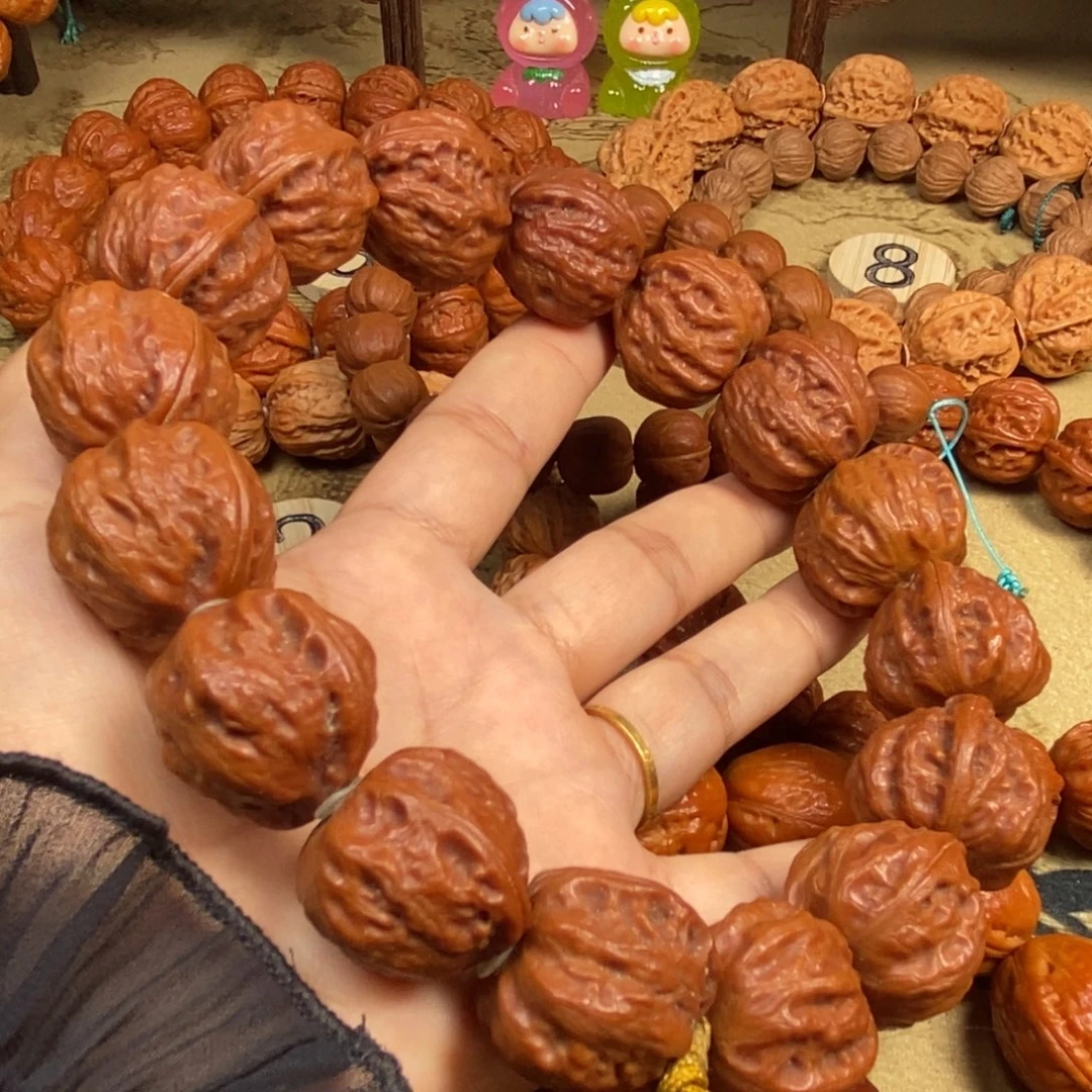 吊坠文玩核桃浅纹八棱文玩核桃