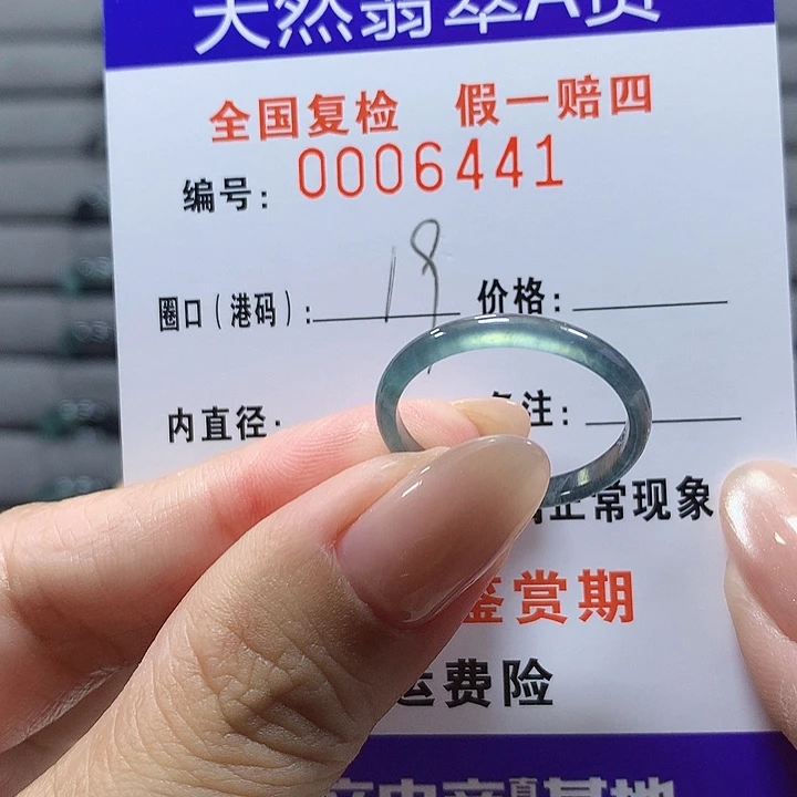 未镶嵌戒圈翡翠6441