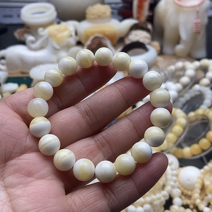 非金属贝壳蜜蜡色1.0单圈