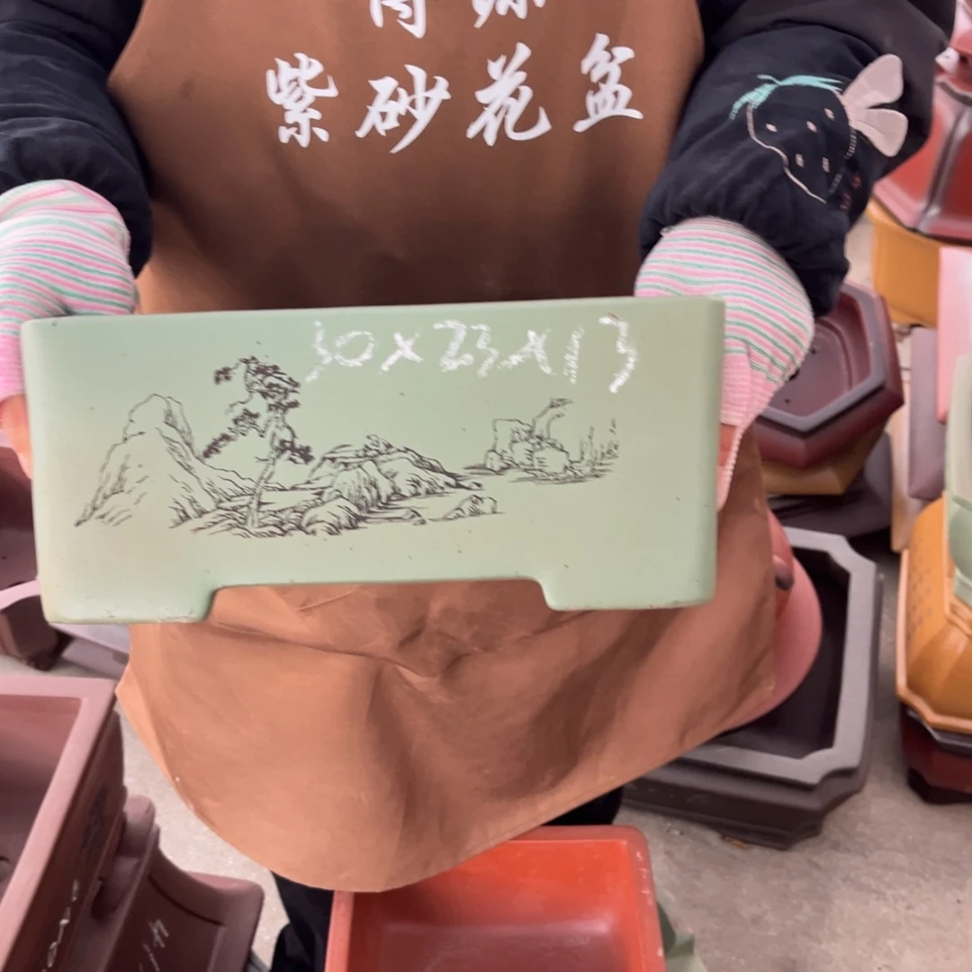 紫砂花盆盆景艺术