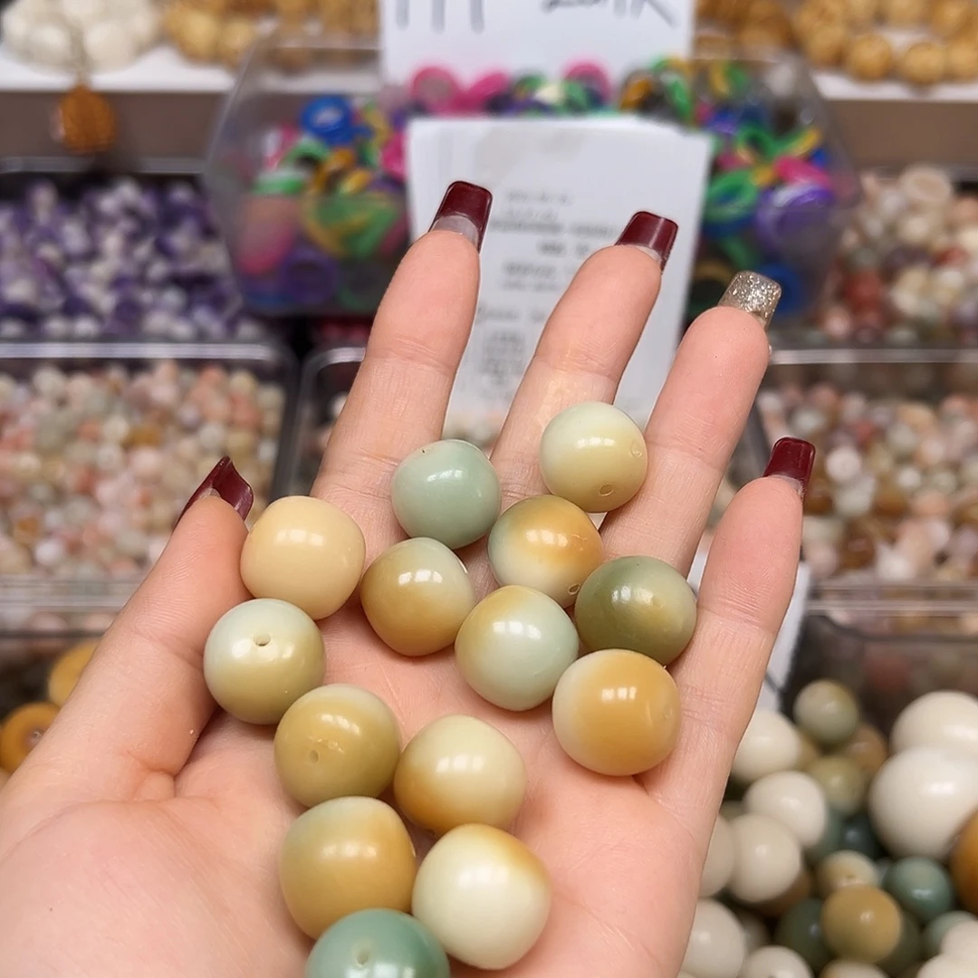 菩提根/象牙果手串瑕疵16敦煌桶100颗有裂