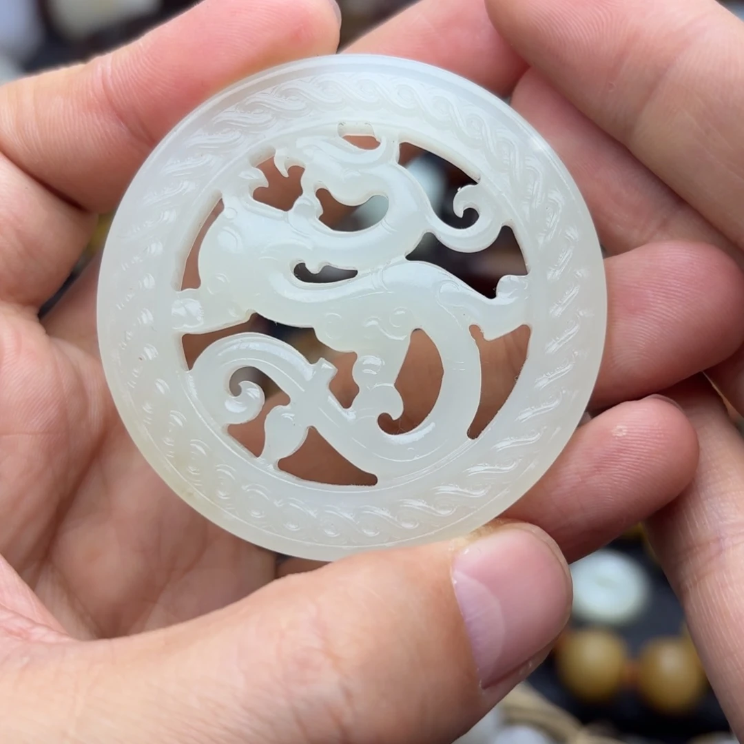 和田玉未镶嵌吊坠(不含链)