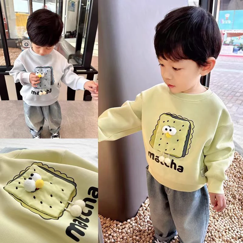 可可爱爱~男童立体卡通卫衣2025春秋新款童装中小童宝宝套头上衣