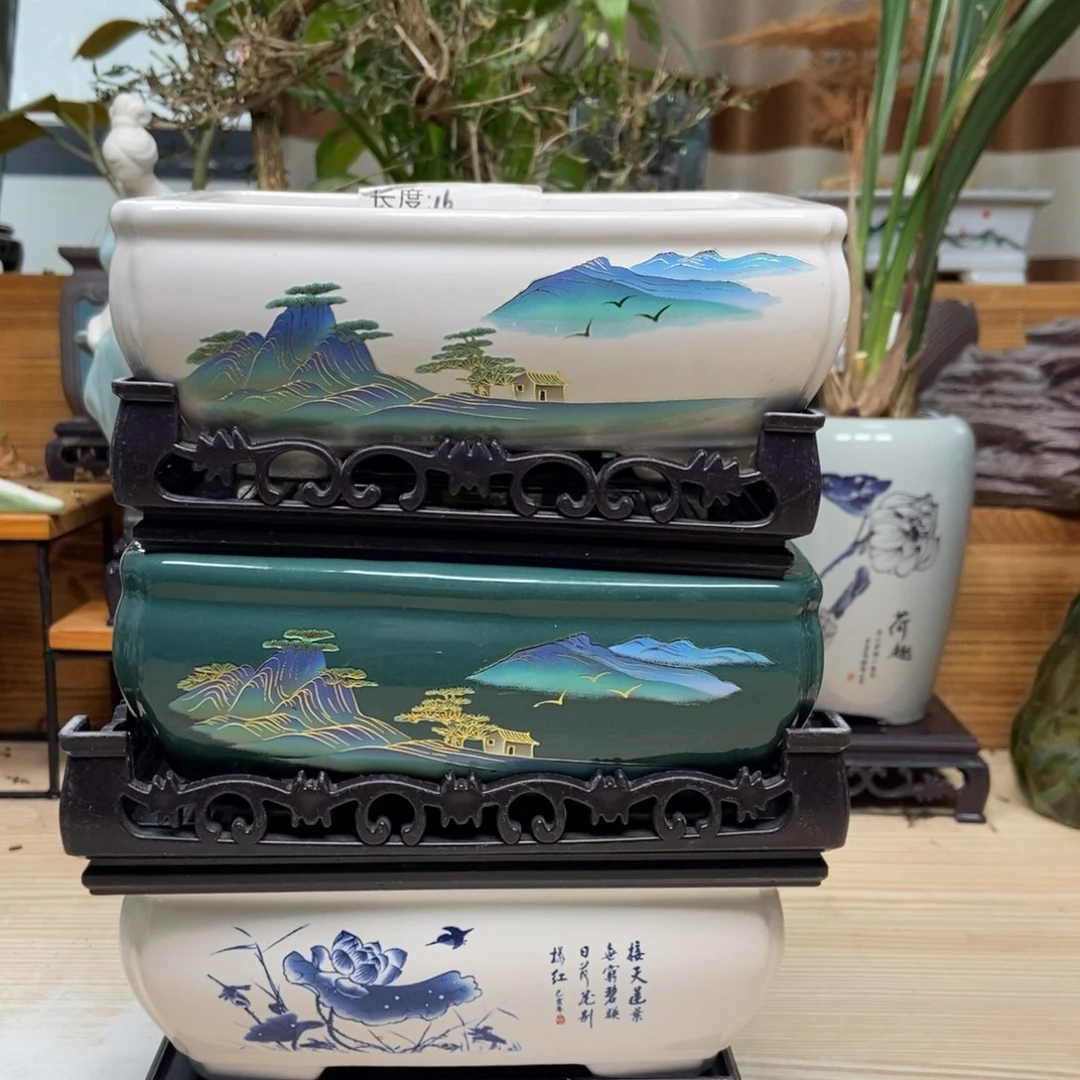 紫砂花盆陶瓷花盆陶瓷艺术