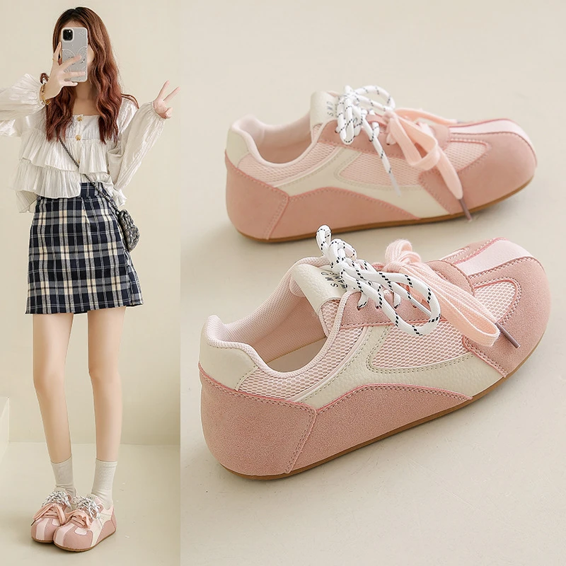 2025小白鞋子女春季新款韩版ins女学生休闲复古平底运动鞋LDS05