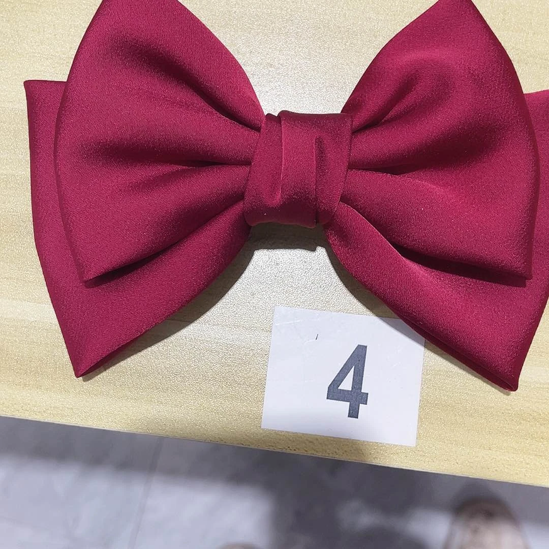 皮质铁合金蝴蝶结发夹