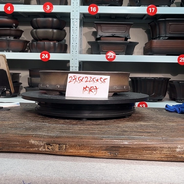 在***船紫砂花盆宜兴紫砂7号