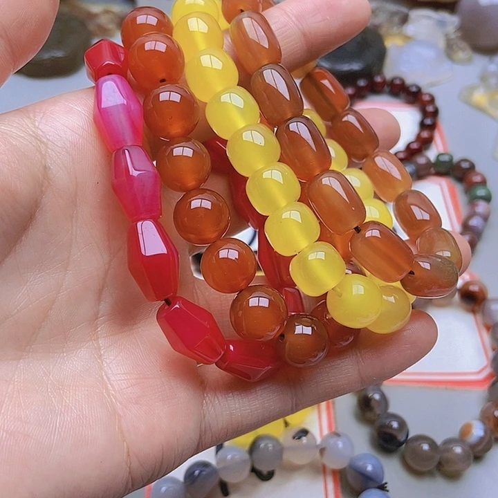 【闪购商品】未镶嵌玛瑙/玉髓珠宝半成品文****）