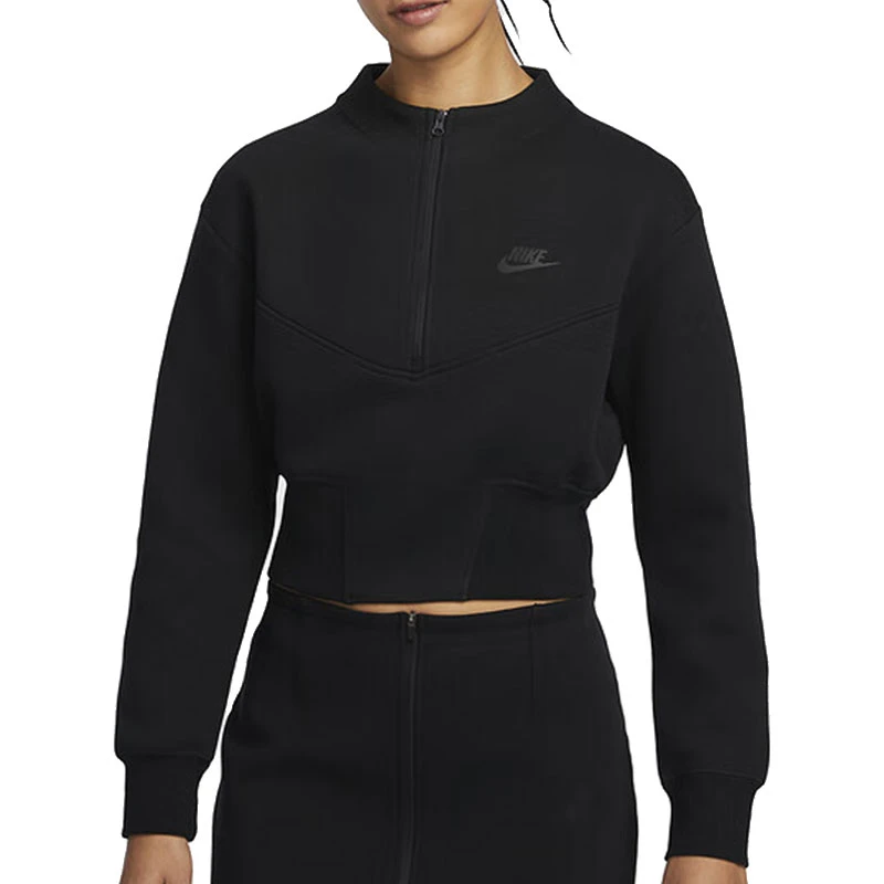 【滔搏联动】NIKE/耐克女子AS NSW TCH FLC针织无帽卫衣HJ1032-010