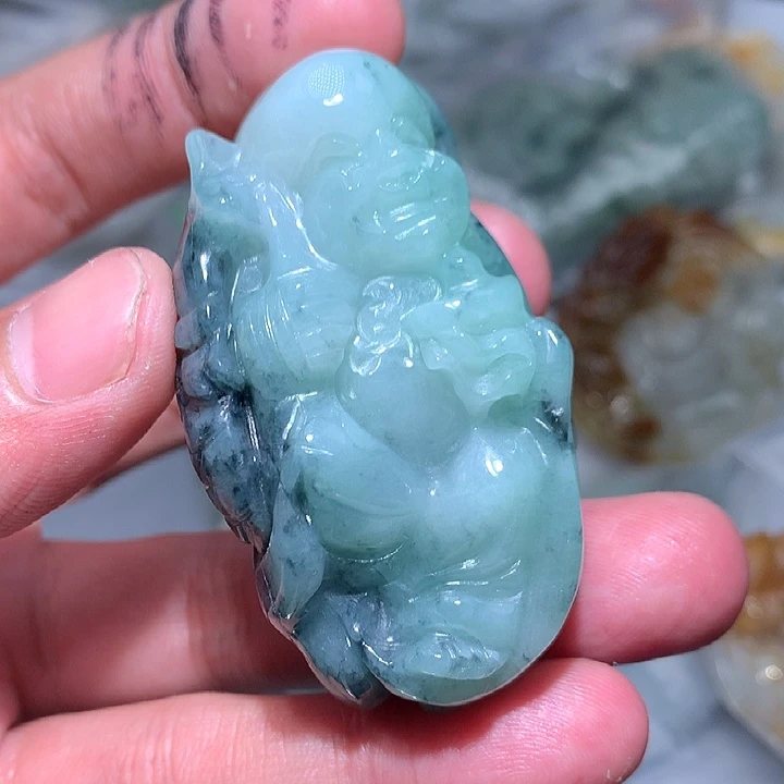 翡翠未镶嵌颈饰保真天然a货翡翠