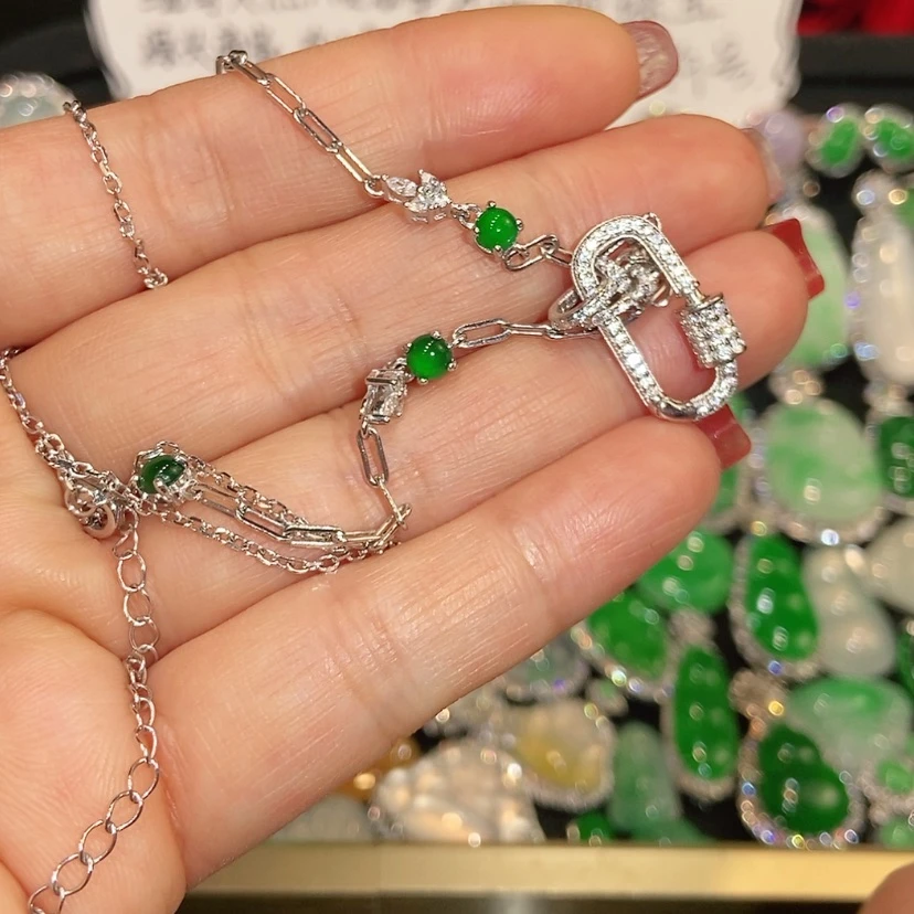 【闪购商品】颈饰未镶嵌翡翠天然翡翠