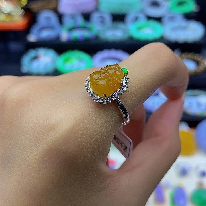 18K金镶嵌手链翡翠翡翠