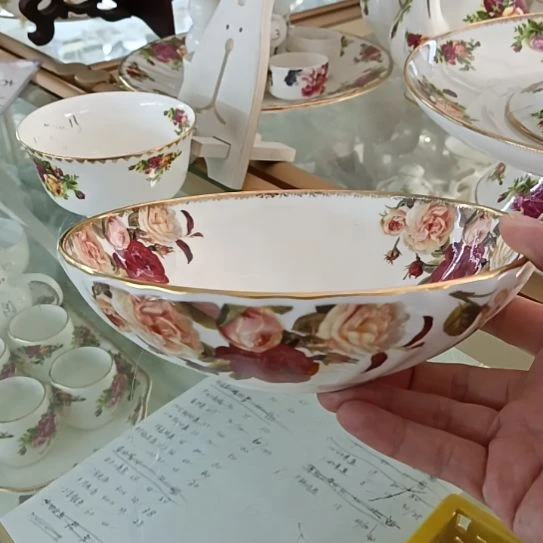 新疆西藏包邮6只装金秋拍金口径18.7厘米高5.4厘米多功能菜碗面碗