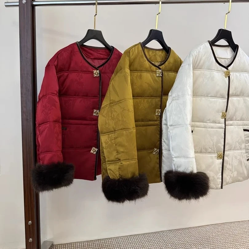 1819新中式国风清新显白棉衣外套