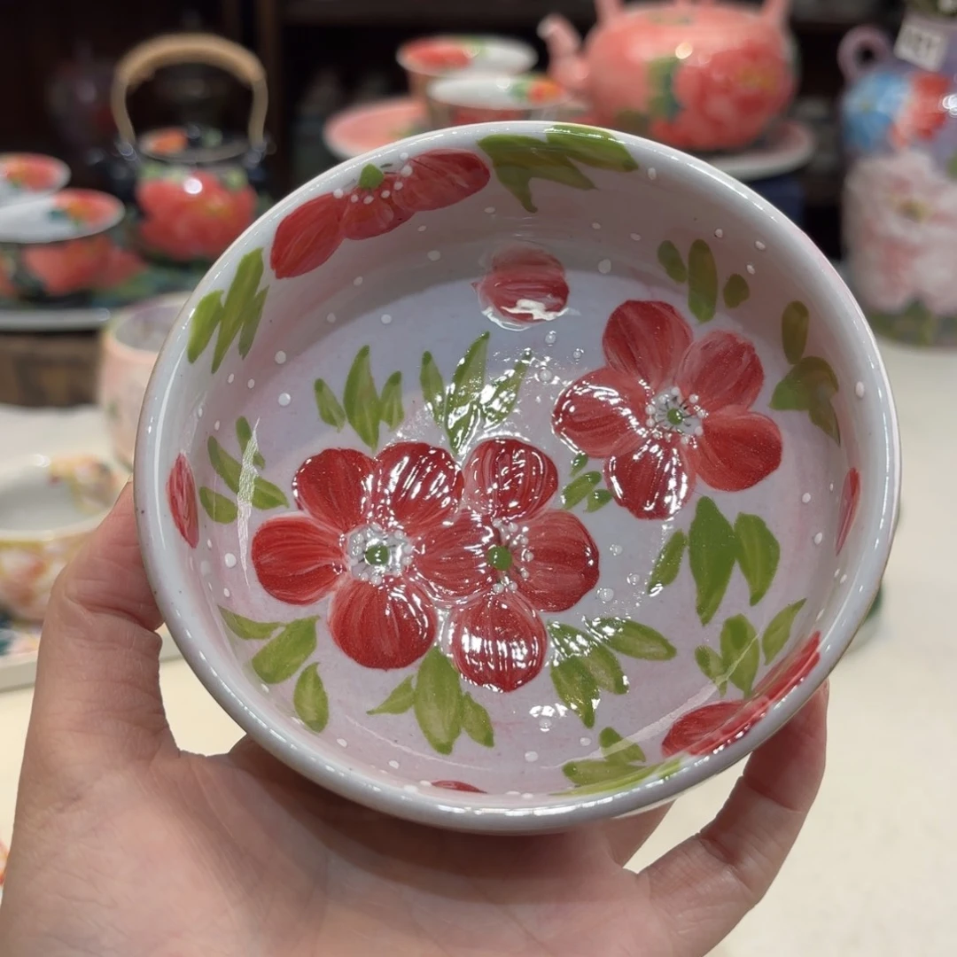 景德镇手绘高温釉下彩陶瓷茶具