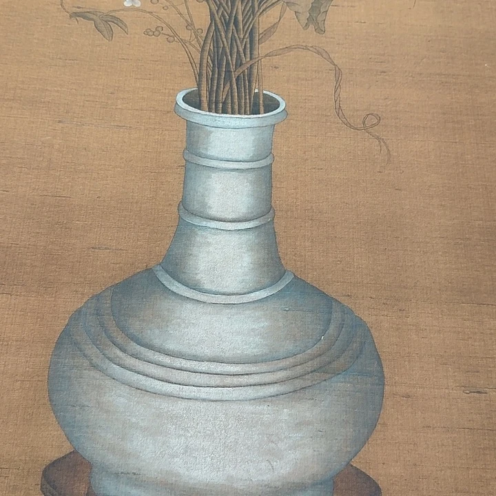 沉*花鸟图，花鸟图挂画
