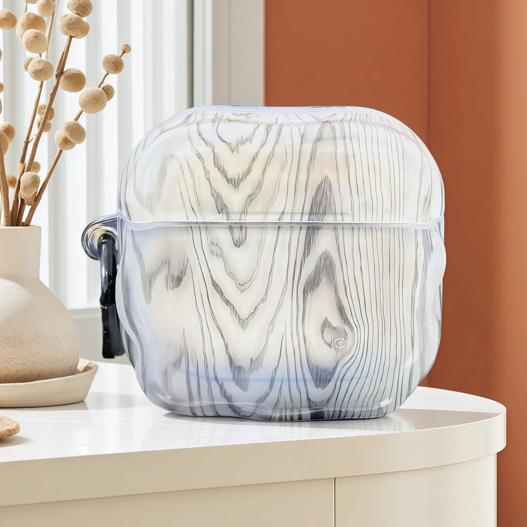 创意木纹简约AirpodsPro3保护壳1适用苹果Airpods4耳机保护套pro2