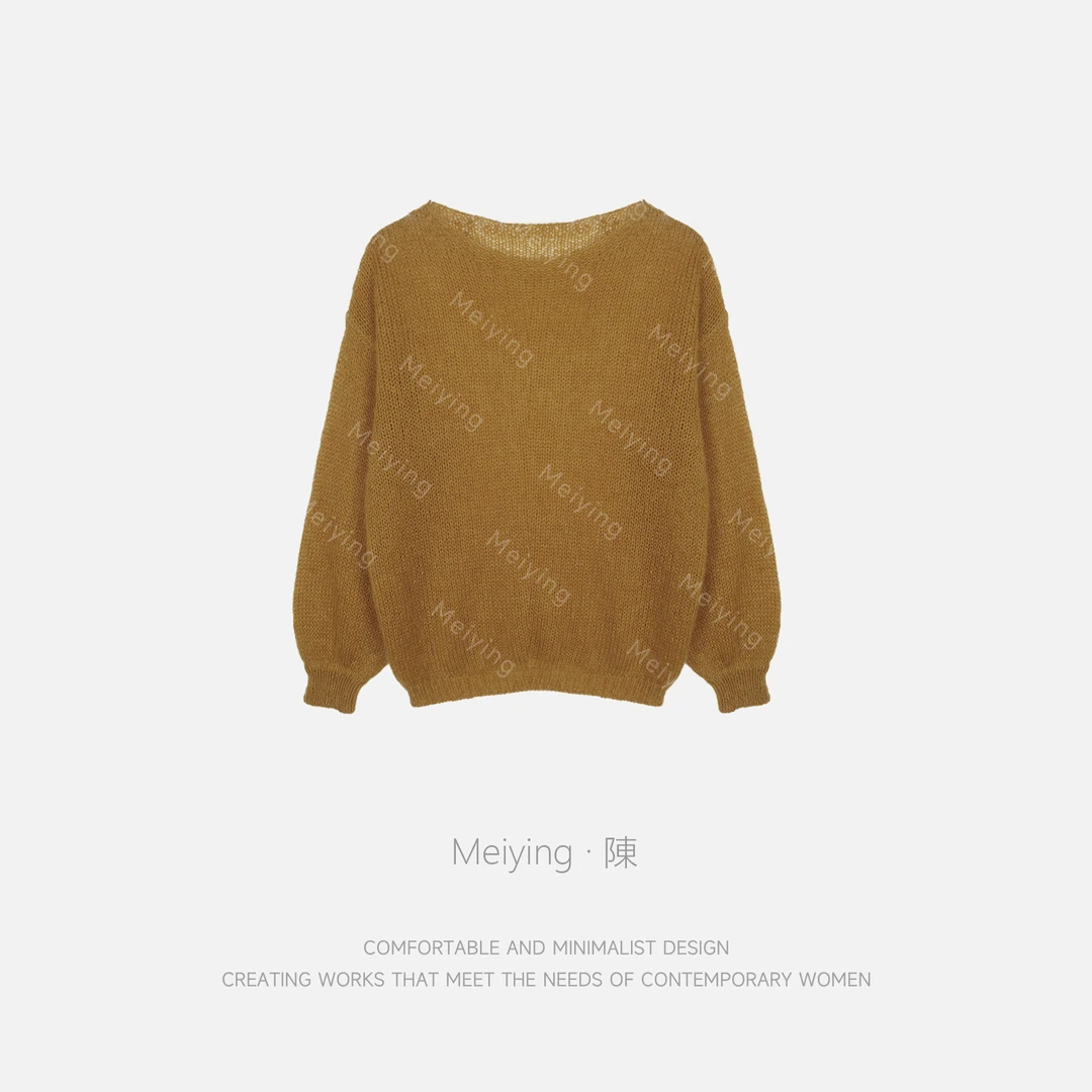 Meiying-“深海兰秘境”优质面料修身爆款针织衫YA5QZ060