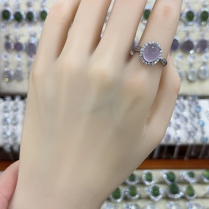 萤石银S925镶嵌戒指