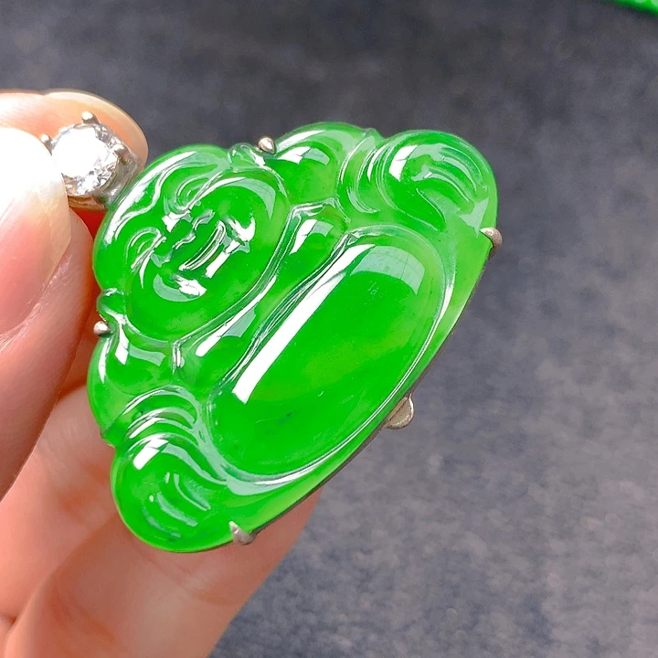 翡翠银S925镶嵌颈饰