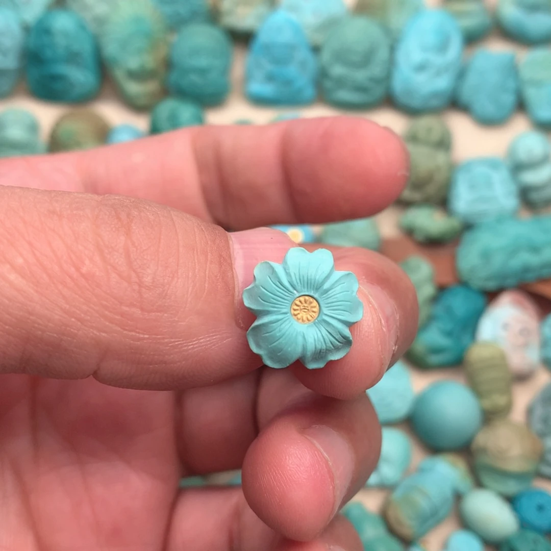 绿松石未镶嵌吊坠(不含链)