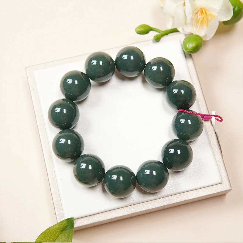 和田玉精品手串卡20圆珠#81@@SY20B0101-0081