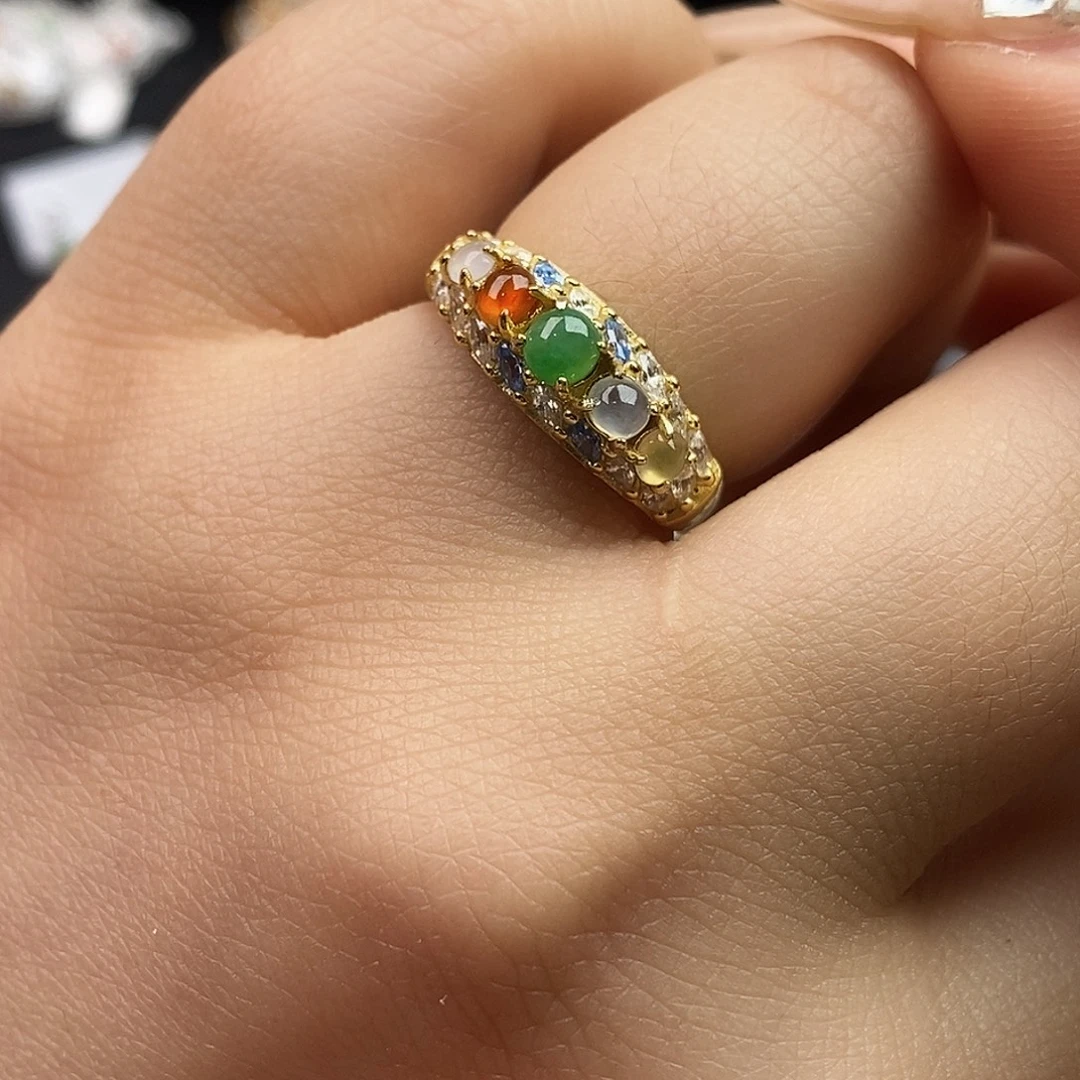 翡翠未镶嵌戒指翡翠