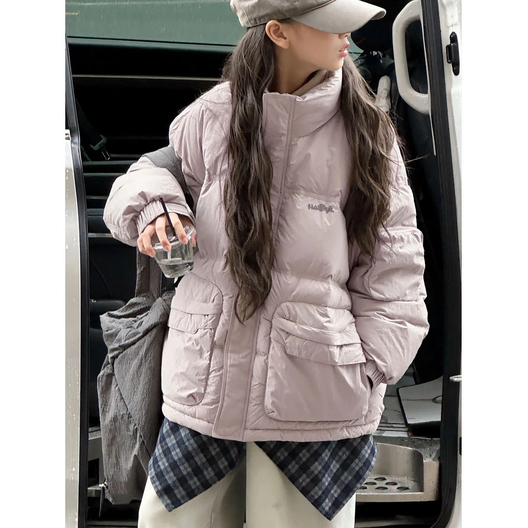 K29860孙小美高端90白鸭绒假两件女童羽绒服2025新款秋冬加厚外套