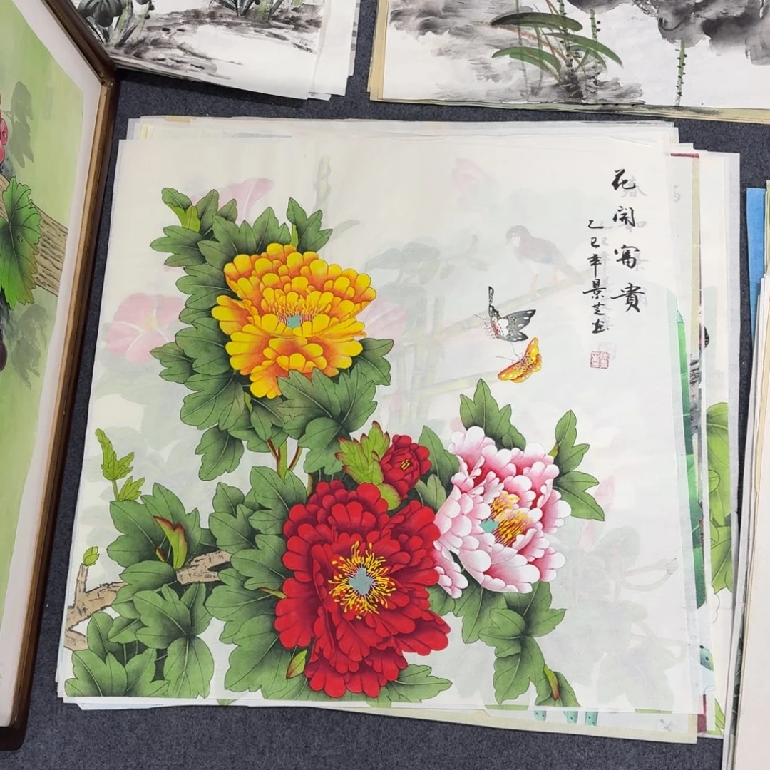 国画68×68工笔画画画