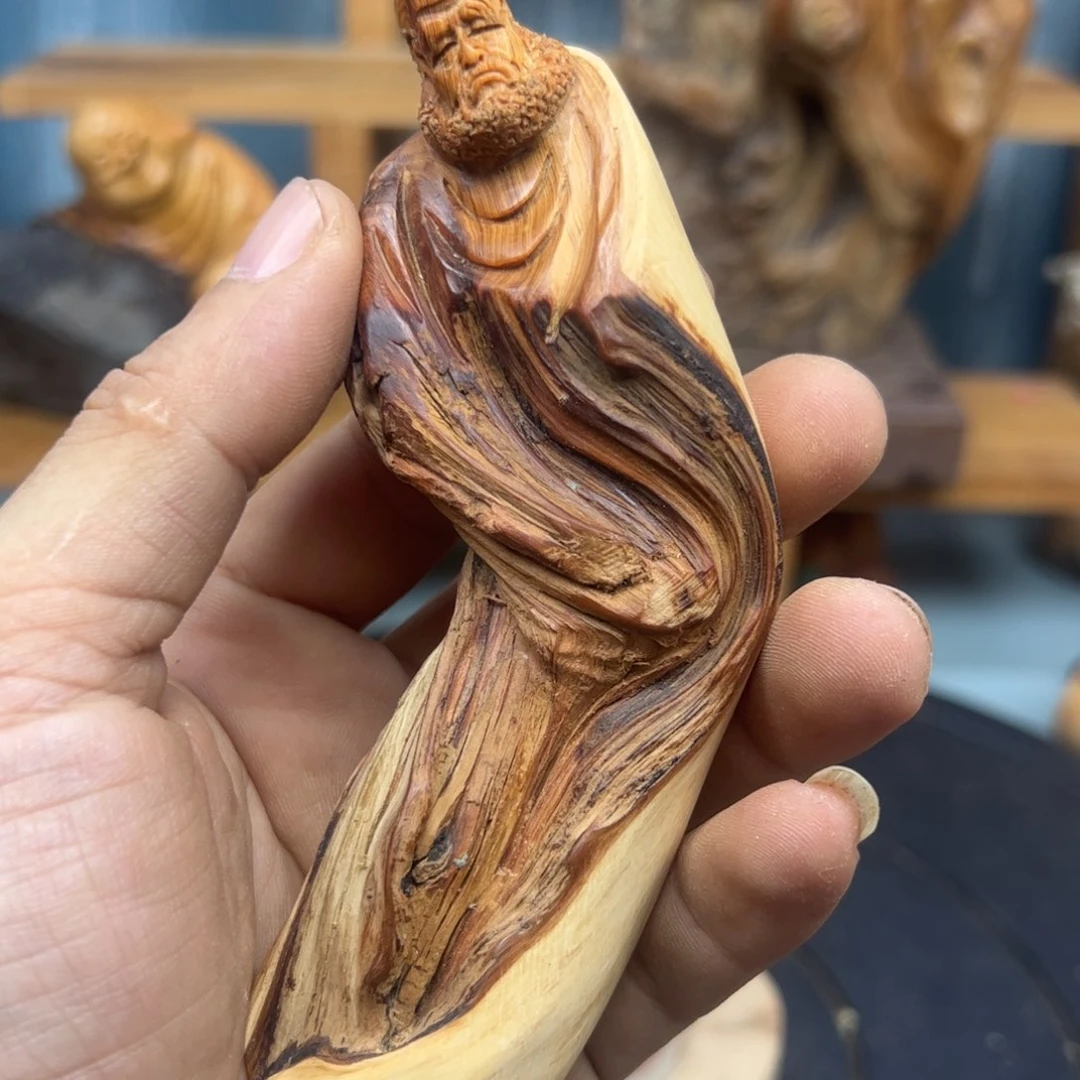 木生*死崖柏木摆件手把件