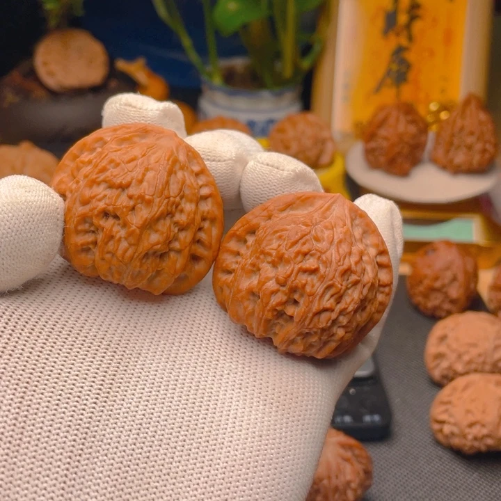 南***梦文玩核桃吊坠仙桃44