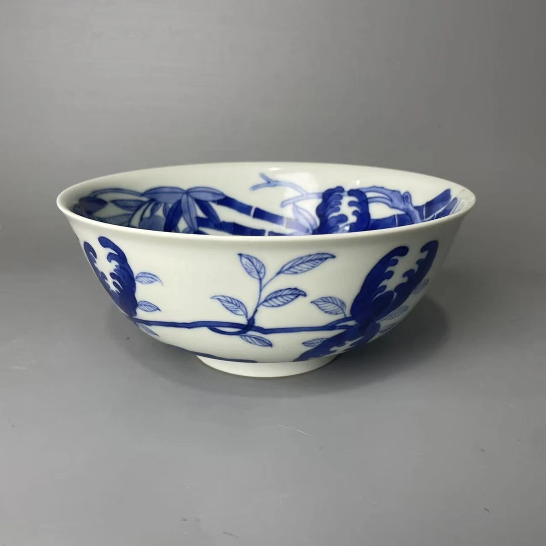 青花五幅图 大碗