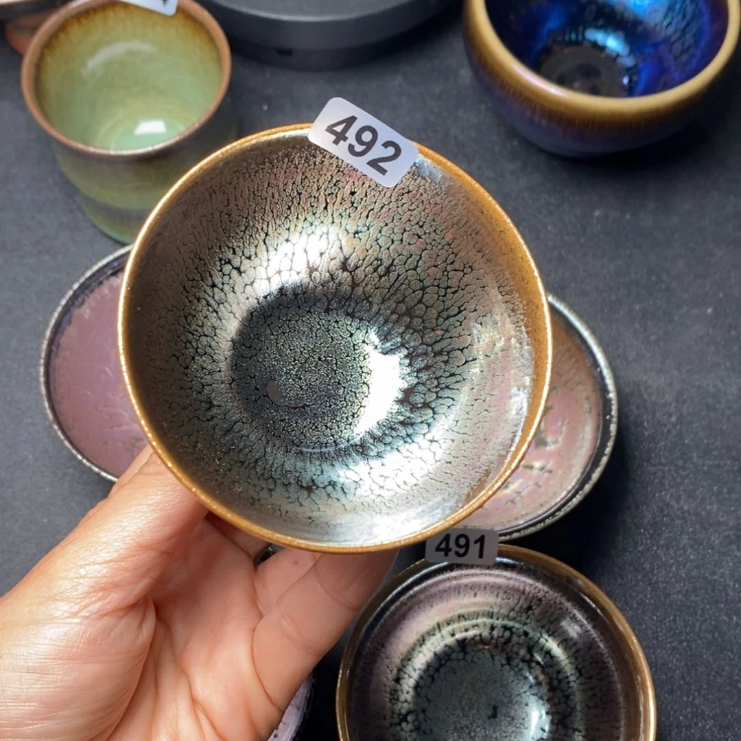 茶盏李*哥建窑建盏主人杯492