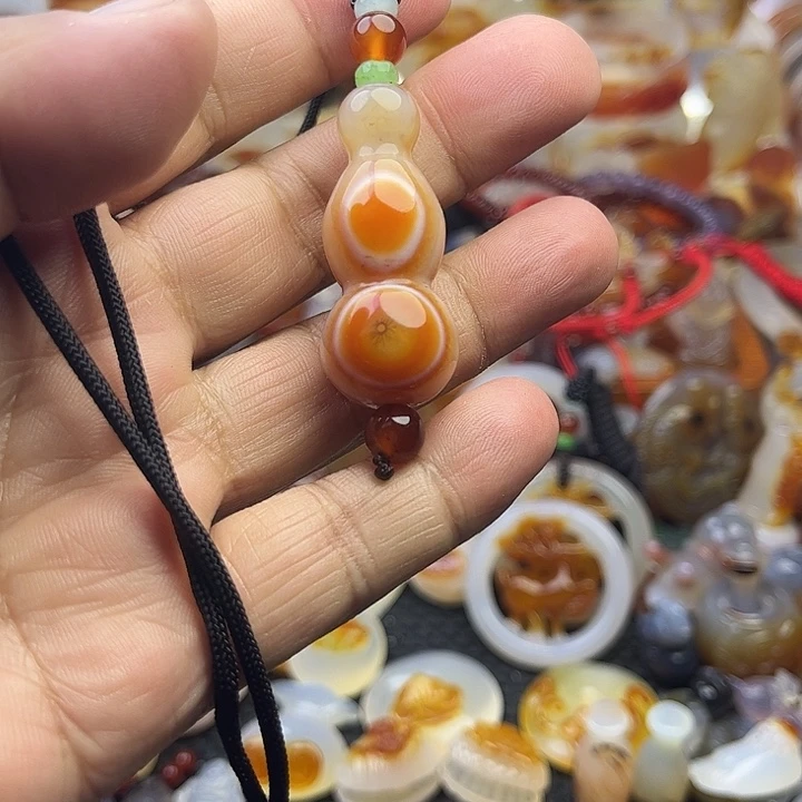 心***师玛瑙/玉髓未镶嵌颈饰