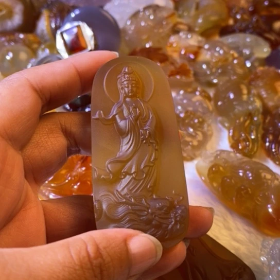 玛瑙/玉髓玛瑙吊坠未镶嵌ᨳ***丶