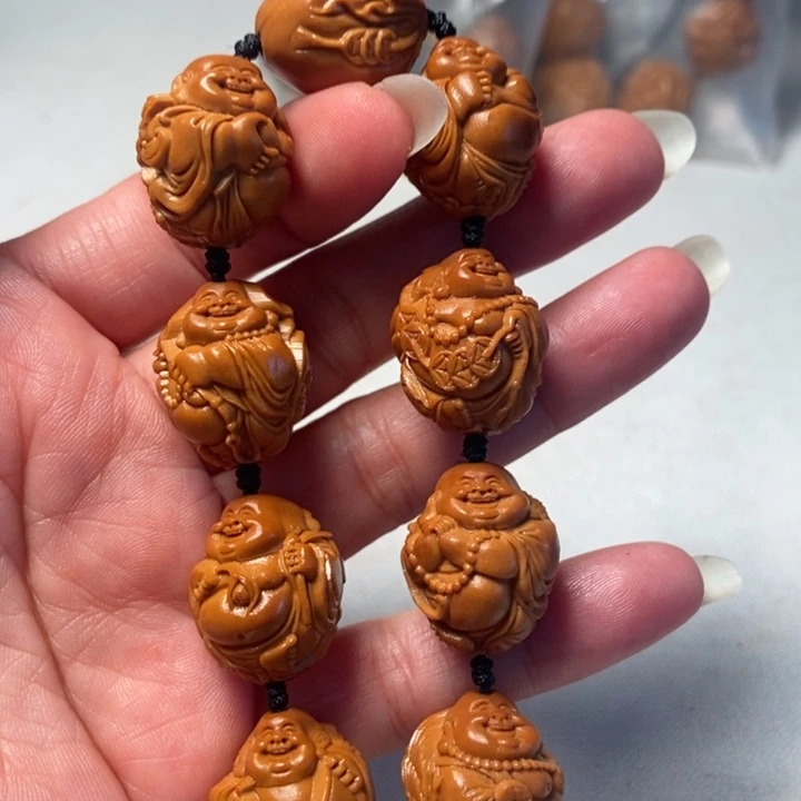 橄榄核手串/手链瑞兽弥勒19